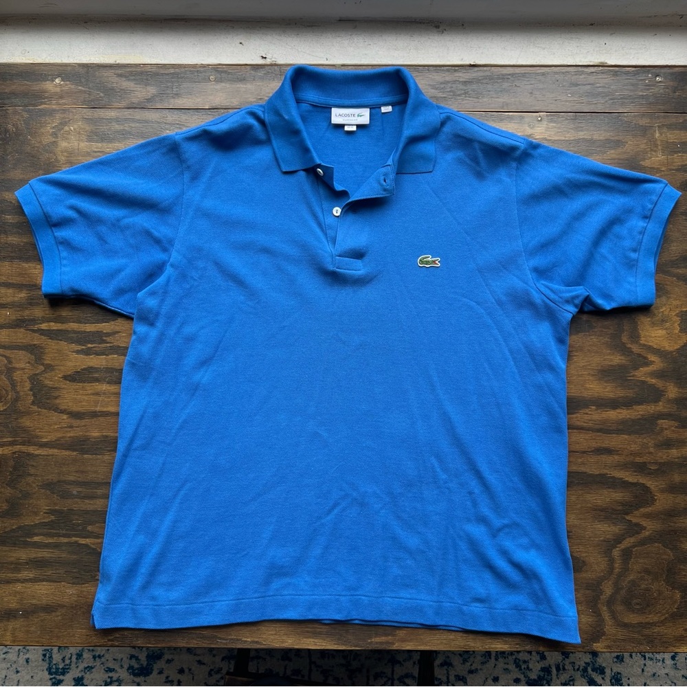 Lacoste royal blue polo shirt EUC size XL